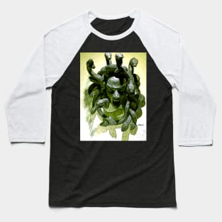 Original Medusa Art Chris Conidis Baseball T-Shirt